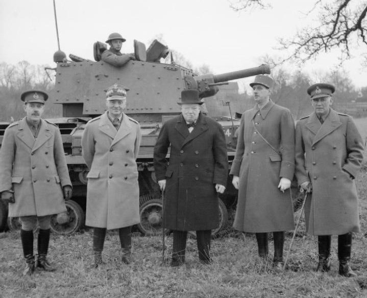 Winston Churchill, Władysław Sikorski oraz Charles de Gaulle