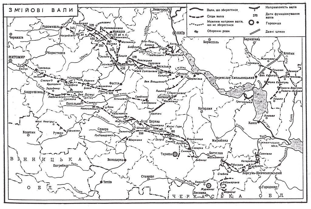 mapa umocnień na terenie Ukrainy