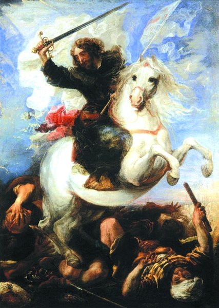 Juan Carreńo de Miranda "Św. Jakub w bitwie pod Clavijo"