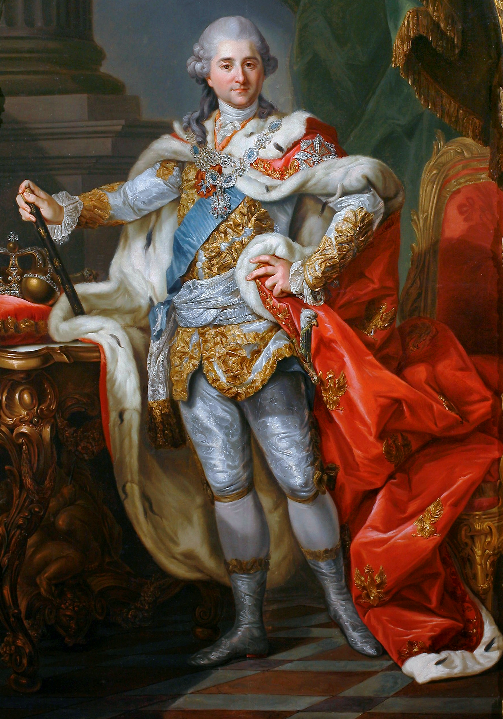 Portret Stanisława Augusta Poniatowskiego w stroju koronacyjnym