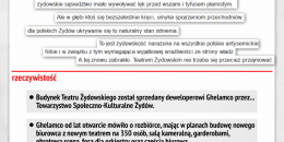 Sprzedaż Teatru Żydowskiego
