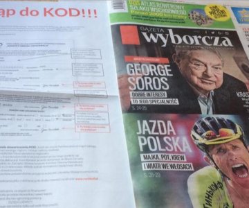 Gazeta Wyborcza biuletynem partyjnym KOD-u.