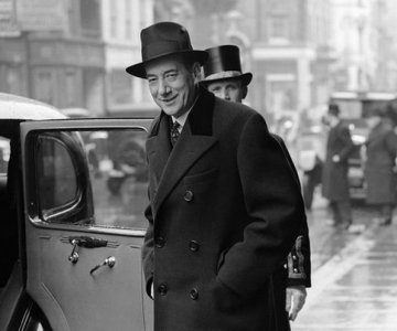 Minister Spraw Zagranicznych Józef Beck w Londynie 4 kwietnia 1939 r.
