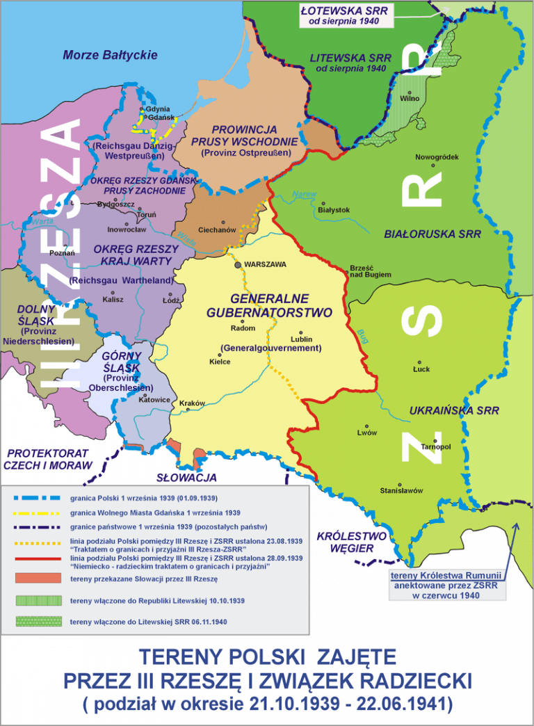 iv rozbiór polski jak podzielono tereny ii rzeczypospolitej mapy