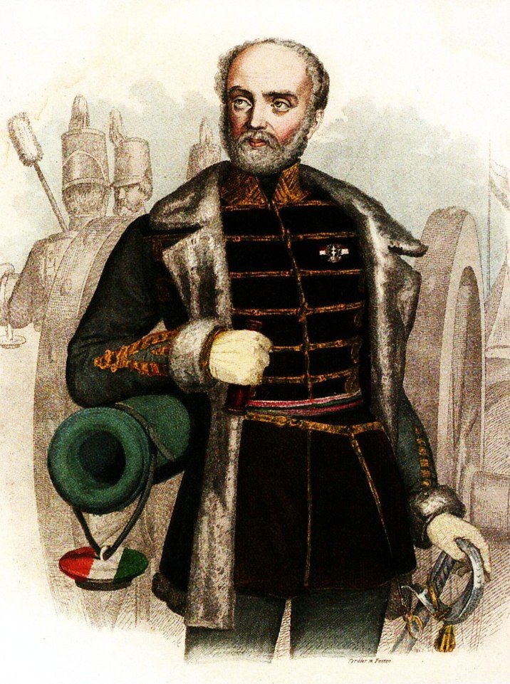 Bem jako dowódca armii siedmiogrodzkiej namalowany przez węgierskiego artystę Józsefa Tyrolera.